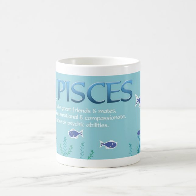 Pisces Astrology Mug (Center)