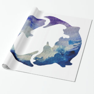 Pisces Astrology  Sign Wrapping Paper