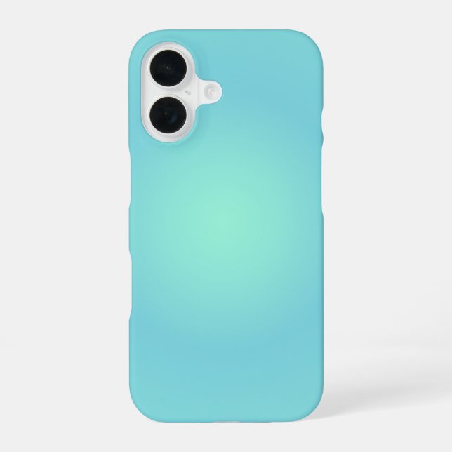 Pisces Aura Gradient Zodiac, Green Gradient iPhone 16 Case (Back)
