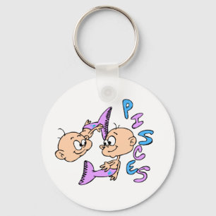 Pisces Baby Fish Keychain