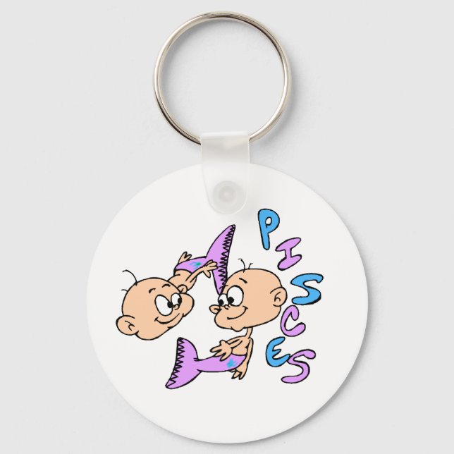Pisces Baby Fish Keychain (Front)