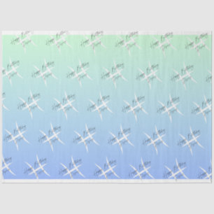 Pisces Birthday Colour Wrap  Tissue Paper
