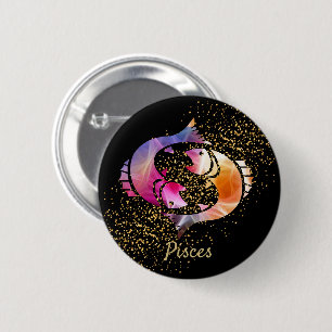 Pisces  - Birthday Sign 2 Inch Round Button