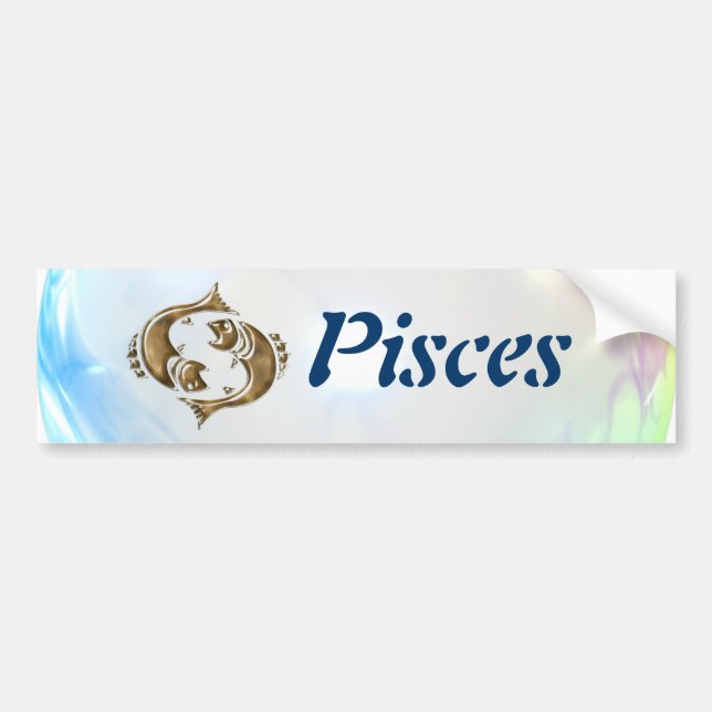 Pisces Bumper Sticker (Front)