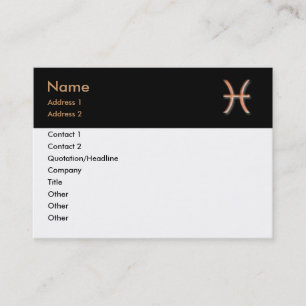 Pisces Business Card