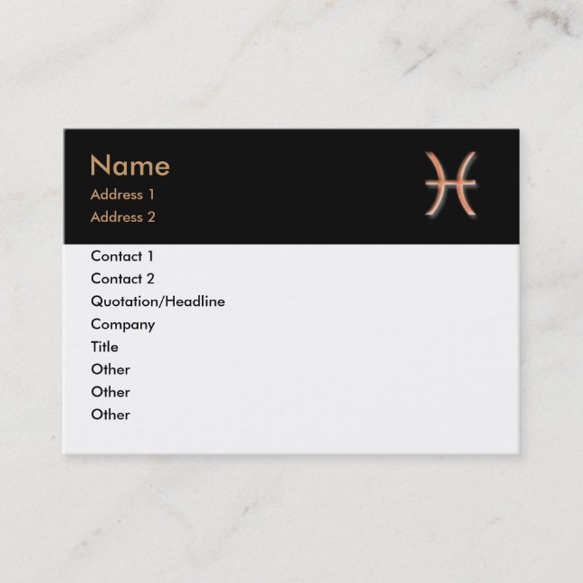 Pisces Business Card (Front)