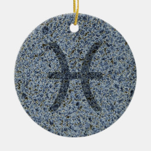 pisces ceramic ornament