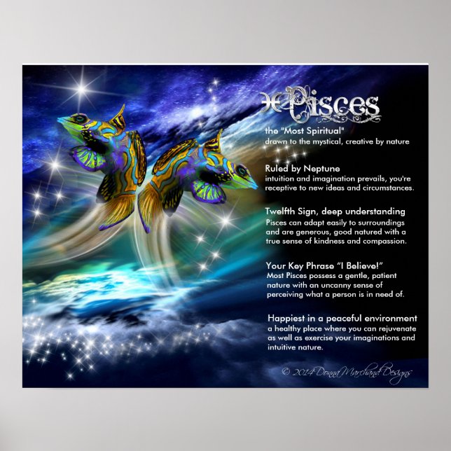 Pisces Characteristics Poster (Front)
