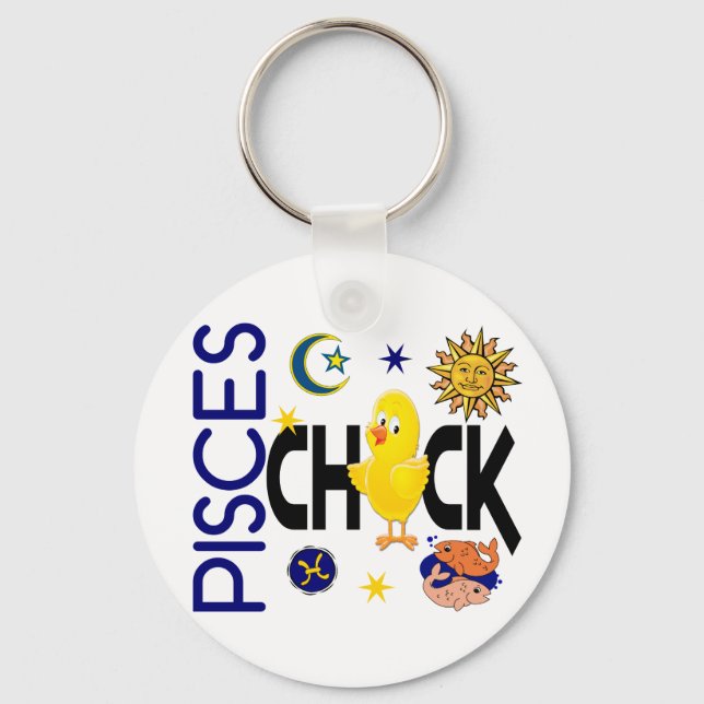 Pisces Chick 1 Keychain (Front)