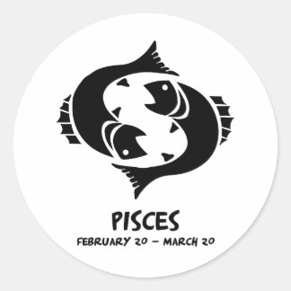 Pisces Classic Round Sticker