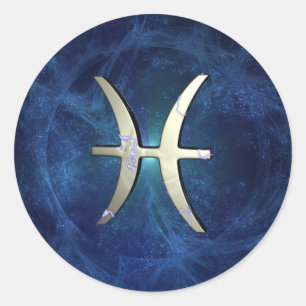 Pisces Classic Round Sticker
