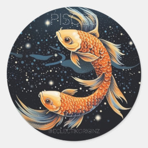 Pisces Classic Round Sticker
