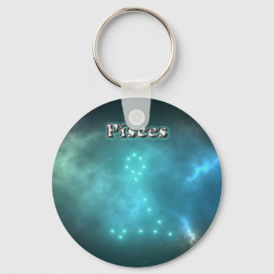 Pisces constellation keychain