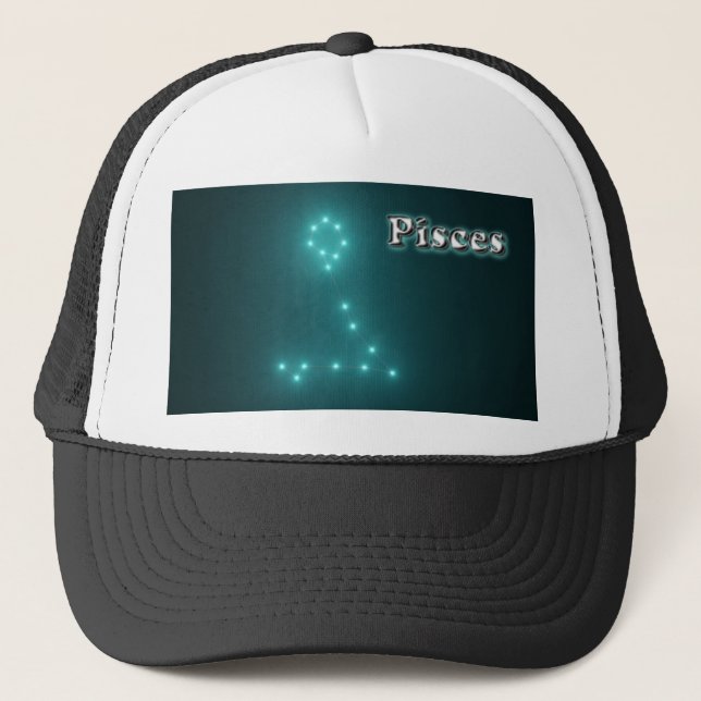 Pisces constellation trucker hat (Front)