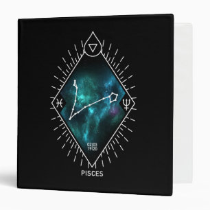 Pisces Constellation & Zodiac Symbol Binder