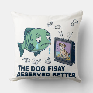 Pisces Crying Sad Fish Movie Scene Zodiac Graphic Throw Pillow