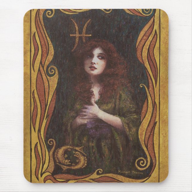 Pisces Decorative Figure Design Mouse Pad (Front)