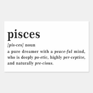 Pisces Definition Aesthetic Astrology Gift Sticker