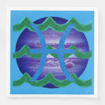 Pisces Dinner Napkins