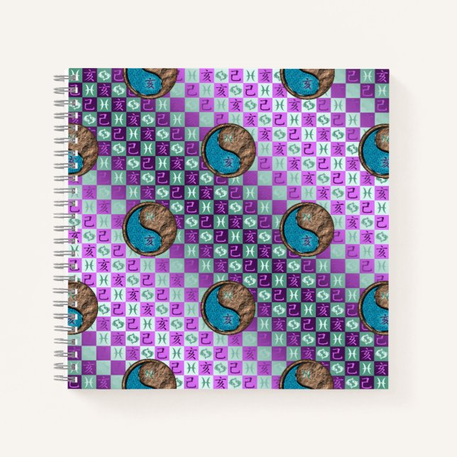 Pisces & Earth Boar Notebook (Front)