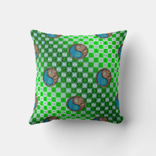 Pisces & Earth Goat Throw Pillow