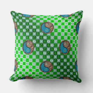 Pisces & Earth Goat Throw Pillow