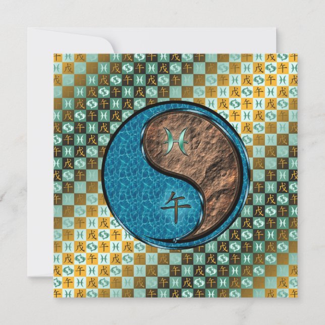 Pisces & Earth Horse Card (Front)
