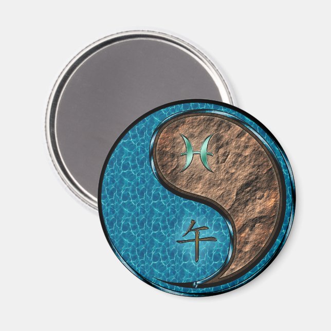 Pisces & Earth Horse Magnet (Front/Back)