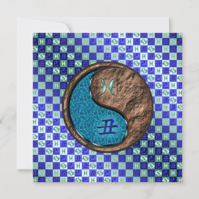 Pisces & Earth Ox Card (Front)