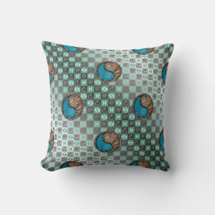 Pisces & Earth Rabbit Throw Pillow