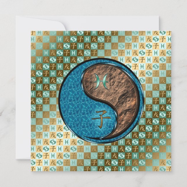 Pisces & Earth Rat Card (Front)