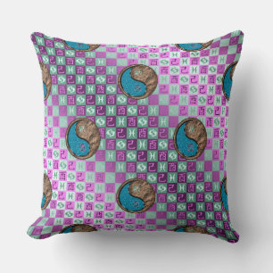 Pisces & Earth Rooster Throw Pillow