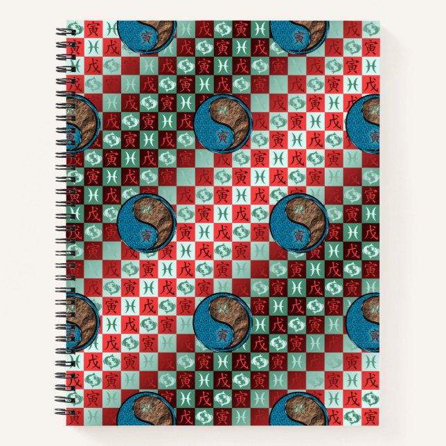 Pisces & Earth Tiger Notebook (Front)