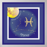 Pisces février 19 to March 20 Poster