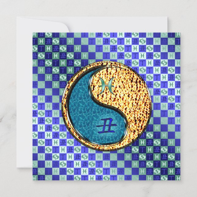 Pisces & Fire Ox Card (Front)