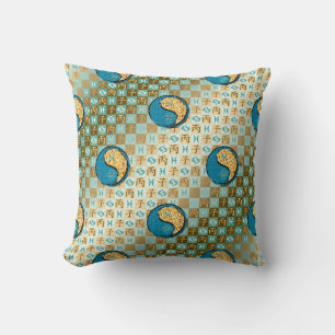 Pisces & Fire Rat Throw Pillow