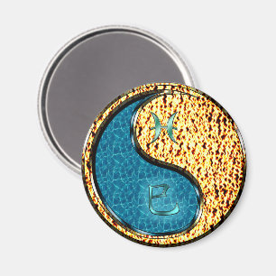 Pisces & Fire Snake Magnet
