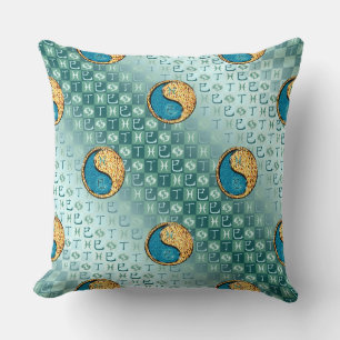 Pisces & Fire Snake Throw Pillow