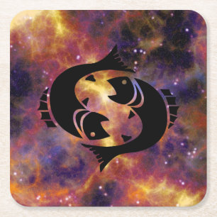 pisces fish coasters