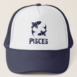 Pisces Fish Zodiac Horoscope & Astrological Sign Trucker Hat