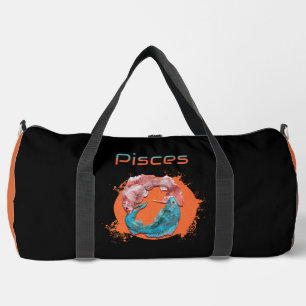 Pisces Fish Zodiac Horoscope Water Astrology Sign Duffle Bag
