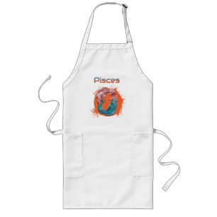 Pisces Fish Zodiac Horoscope Water Astrology Sign Long Apron