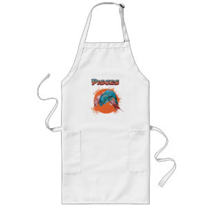 Pisces Fish Zodiac Horoscope Water Astrology Sign  Long Apron