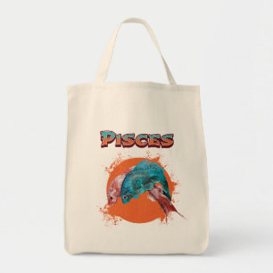 Pisces Fish Zodiac Horoscope Water Astrology Sign Tote Bag