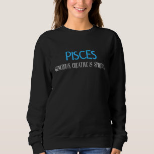 Pisces Generous Creative & Spiritual  Vintage Zodi Sweatshirt