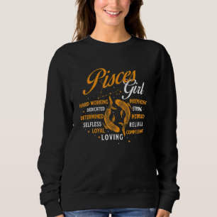 Pisces Girl Astrology Horoscope Zodiac Sign Birth Sweatshirt