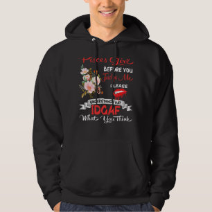 Pisces Girl Before You Judge Me Birthday Celebrati Hoodie