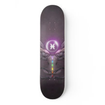 Pisces Horoscope Symbol  Skate Board
