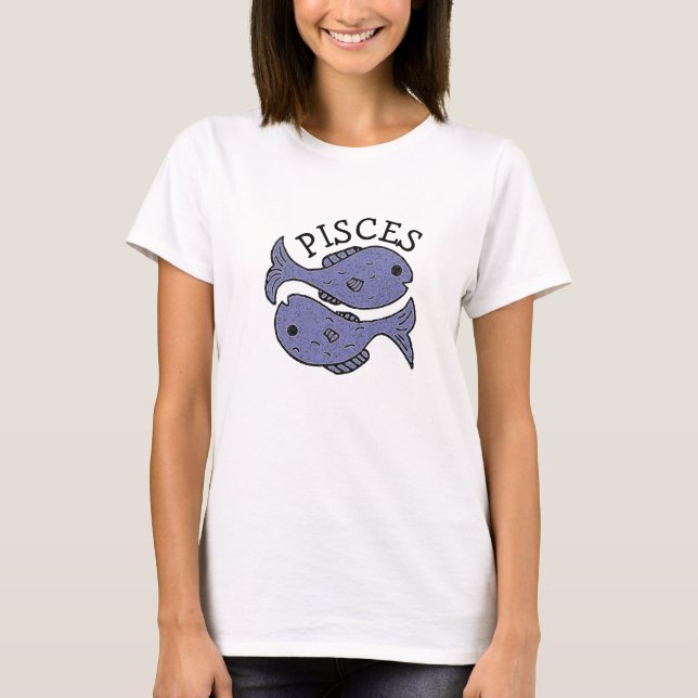 Pisces Horoscope Zodiac Astrological Sign T-Shirt (Front)