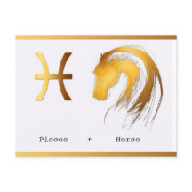 Pisces Horse Chinese Western Astrology birthday